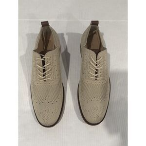 NIB Moretti Black Label Mens Ashland Natural Knit Wingtop Oxford 12D